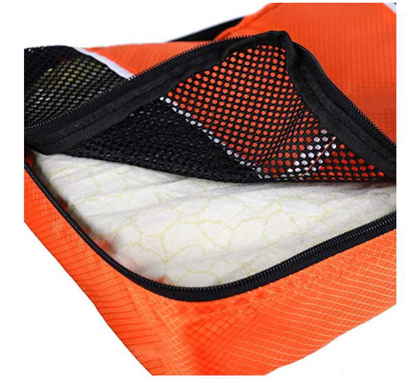 3 pièces ensemble organisateur de tissu bagages cubes d'emballage pour voyager