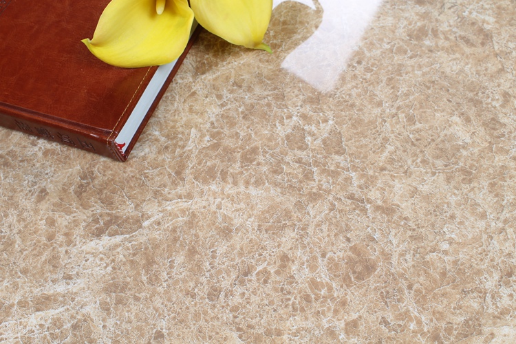 Floor Tiles In China 24X24 Full Polished Glazed Imitation Marble Emperador Light Porcelain Tile