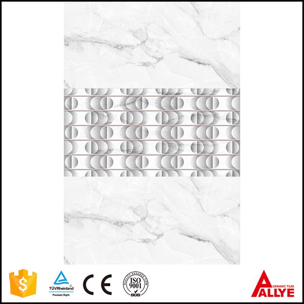 China 30*60 white living room wall tiles, leaf design matt finish ceramic high quality wall tiles