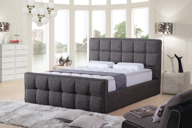 furniture bed factory top MDF double wood bed frames with drawers china factory wholesale