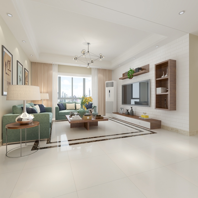 China Double Loading Ceramic Rectified Porcelanato Polished Tile 60X60