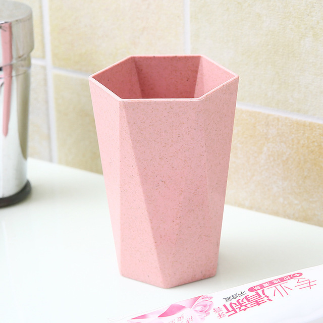 Multicolor Wheat Straw Water Cup Tumbler Cup tooth-brushing Cup for bathroom
