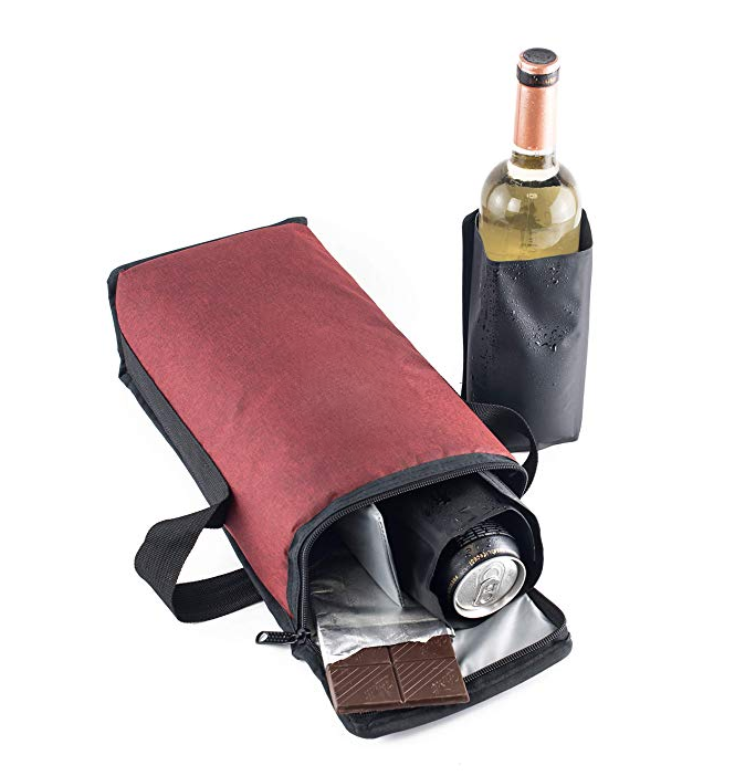 Schlanke Kühltasche XSmart mit zwei multifunktionalen Eis-Flüssigkeits-/Flaschenkühlern für Rucksäcke