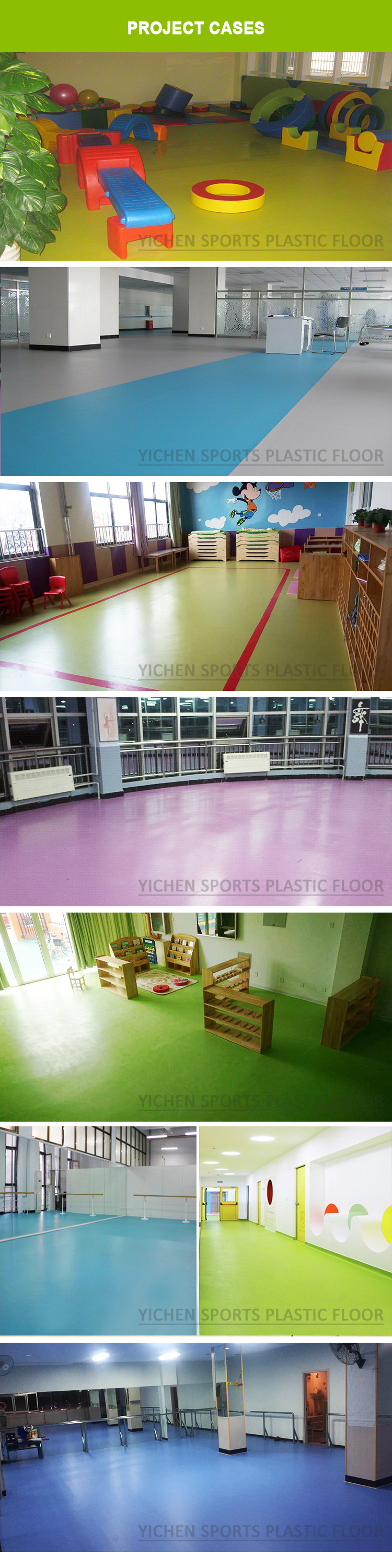PVC wood plastic vinyl flooring carpet for nursery room