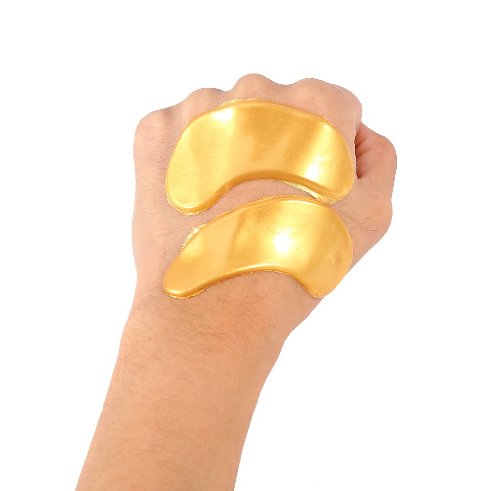 Private Label Hyaluronic Acid Sheet Under Crystal Gel Eye Patch 24K Gold Collagen Eye Mask