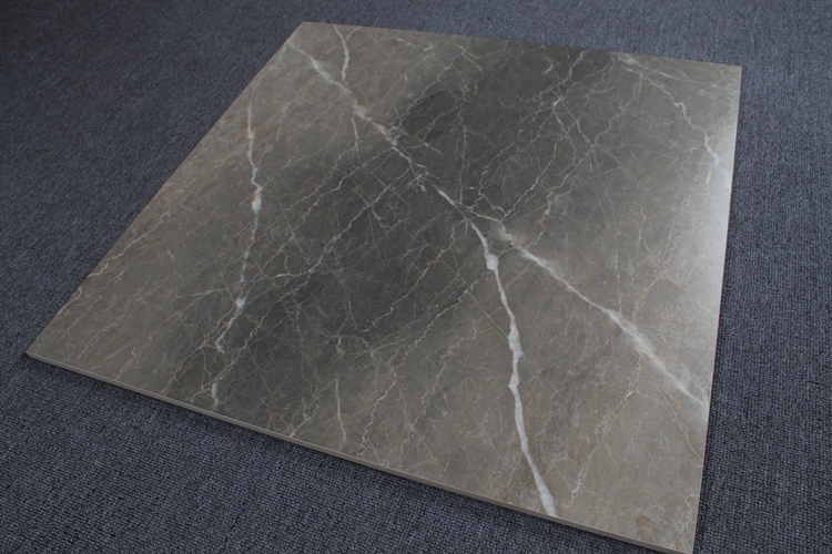 New Design Black Matte Marble Look Crack Porcelain Floor Tiles In Suriname