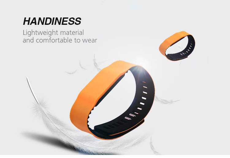 New Design Double Color RFID MIFARE Wristband Adjustable NFC Bracelet
