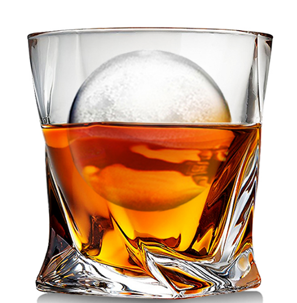 Wholesale 300ml whiskey glass cup Twist Whiskey Glass Cup