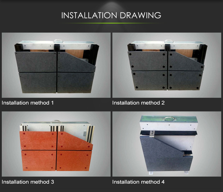 Perforated Fiber Cement Board Partition Wall In Europe