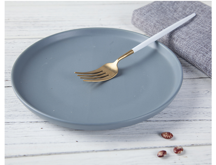 Cheap Hotelware Crockery Sets 7.5 8.5 10 11 12 Inch Blue Grey Dinner Plate