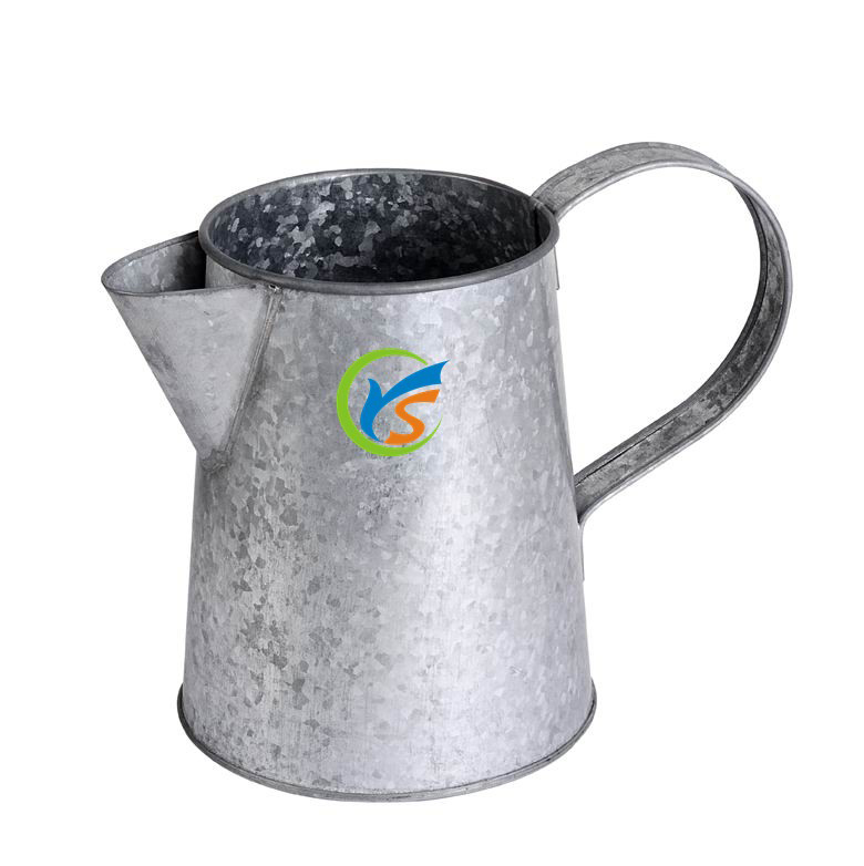 Food grade metal water pitcher with hand