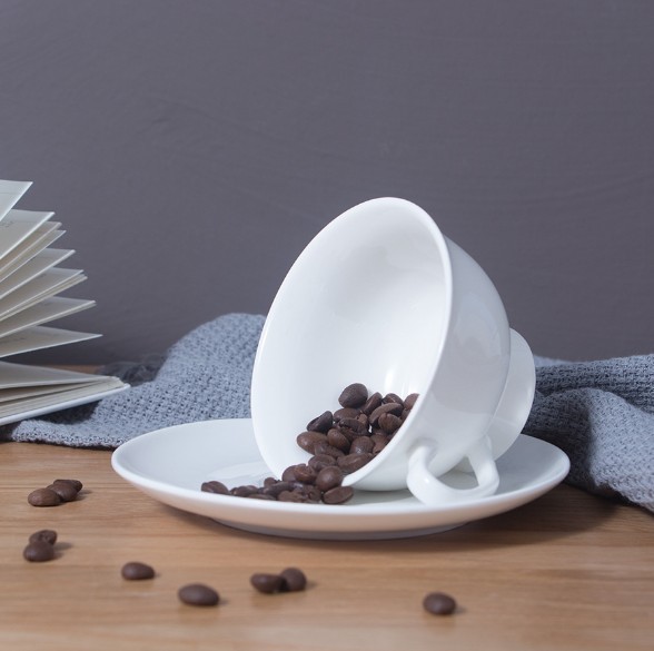 Coffee Passion Coffee Mug & Saucer Set Dishwasher and Microwave Safe