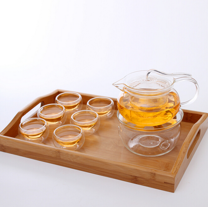 350ml Heat resistant glass tea pot with stainless steel infuser and Lid