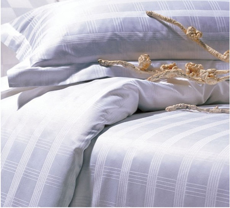 100% cotton fabric with jacquard pattern for hotel sheets