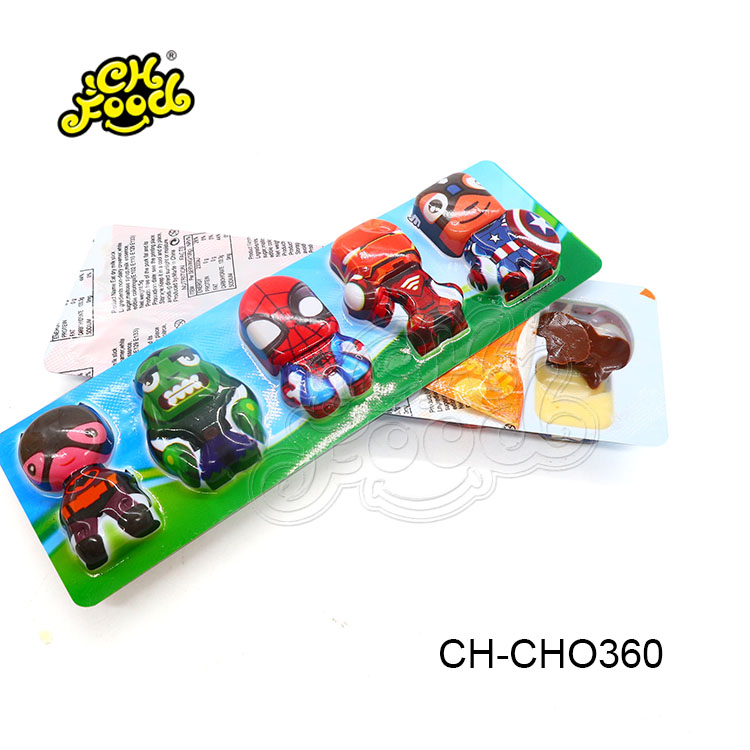 Cartoon Hero Shape Chocolate Egg Candy