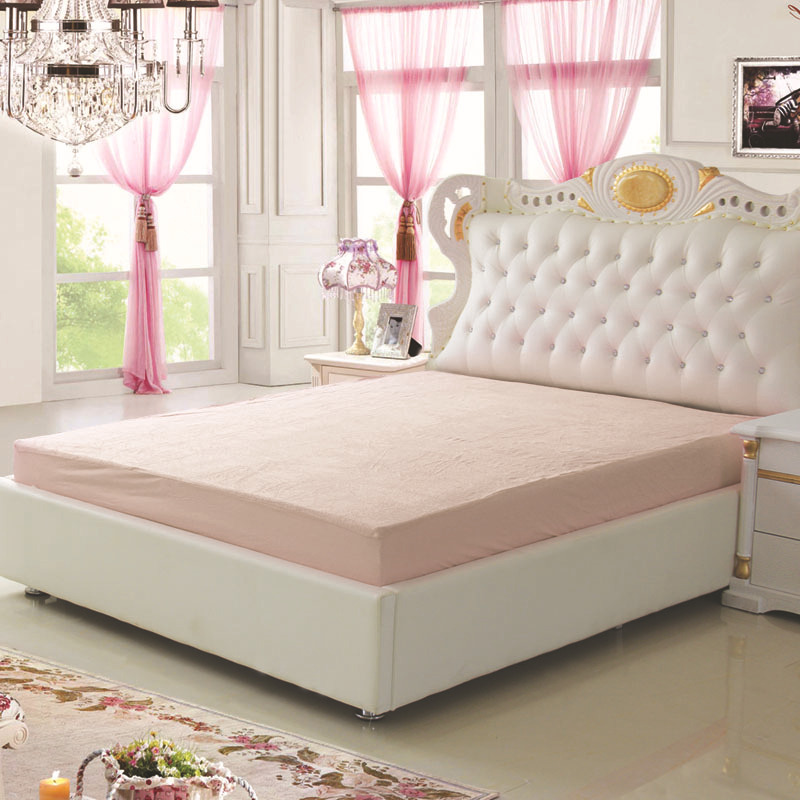 Luxurious bed bug proof cotton/microfiber terry mattress protector/cover/pad/fitted sheet waterproof and breathable