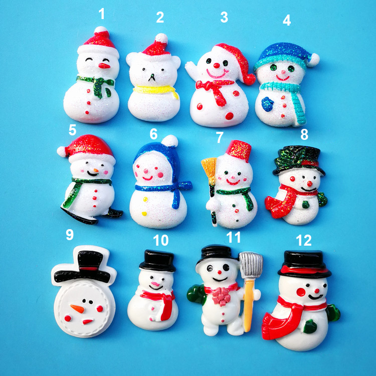 Free Shipping 100pcs Assorted DIY Hairpin Cabochon Supplies Mystery Pack Kawaii Cabochons Christmas