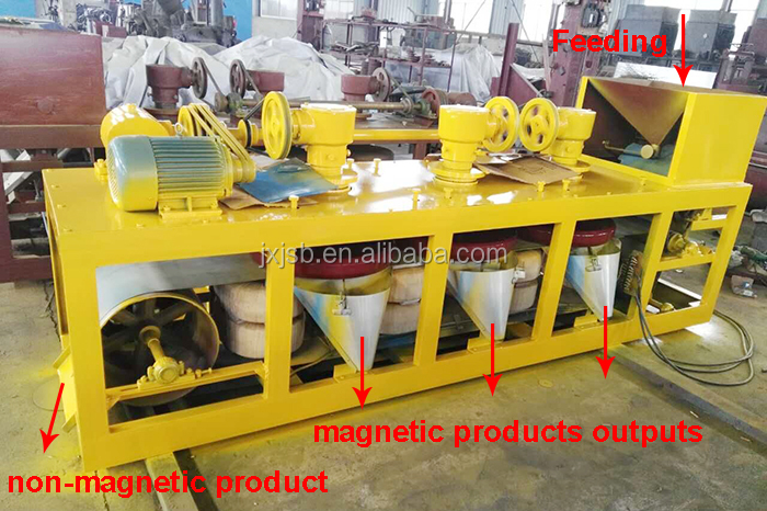 Tin Tungsten Tantalum Ore Separating 3 Disc Magnetic Separator