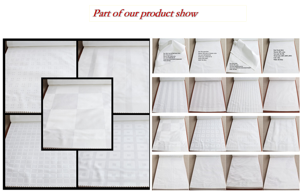 100 cotton 250t 300t 105 inch 285cm satin dobby weave fabric for hotel bed linen