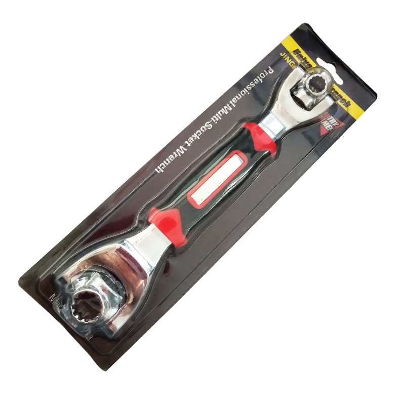chrome plated Rotation Heads Socket Universal Wrench