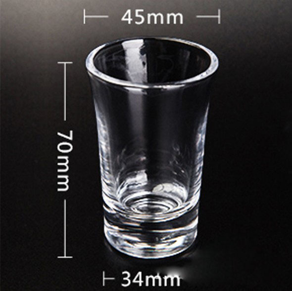 K-229-02W Clear drinking glass tumbler Whiskey glass shot glass