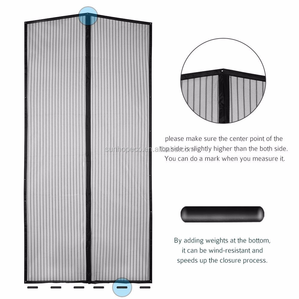 Magnetic Fly Screen Door - 100x200cm, No Drill Installation, Keeps Bugs Out, Pet Friendly