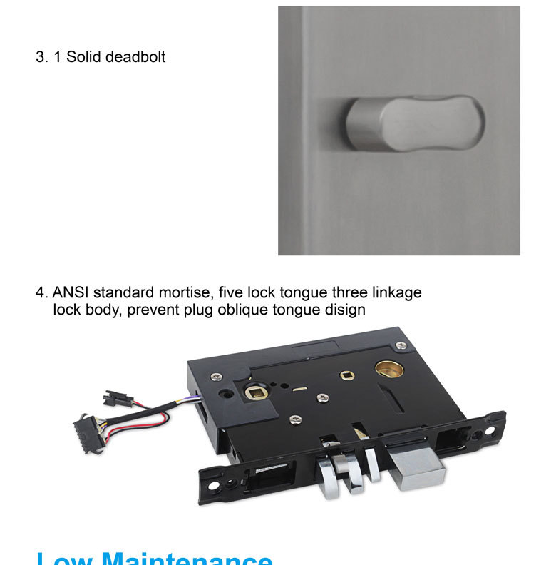 High security electronic split hotel  lock