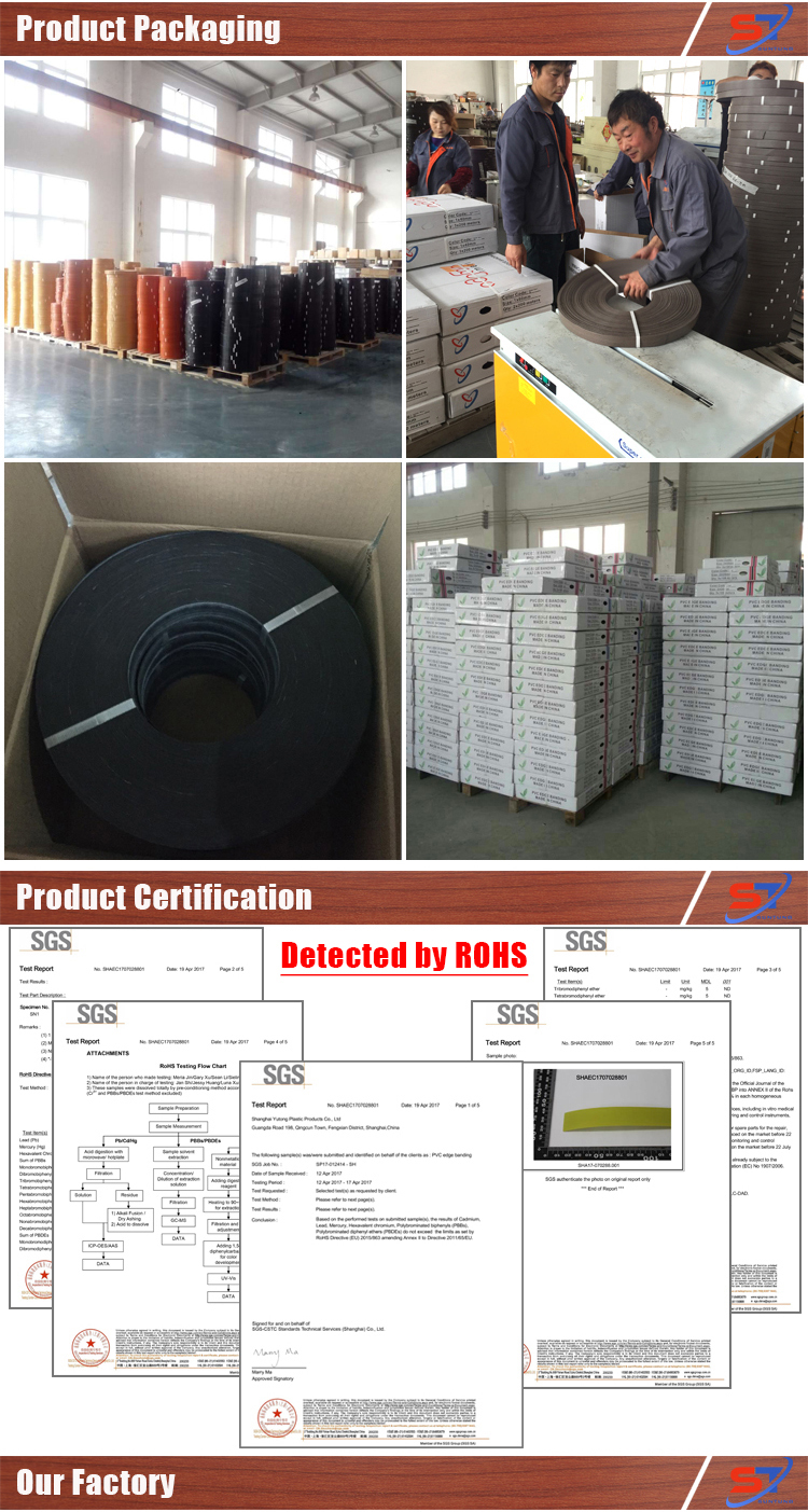 Aluminum edge banding profile for MDF board