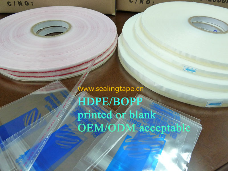 Original Factory 9mm OKER SUPER KING SEALING KING packing tape self adhesive HDPE resealable for OPP bags