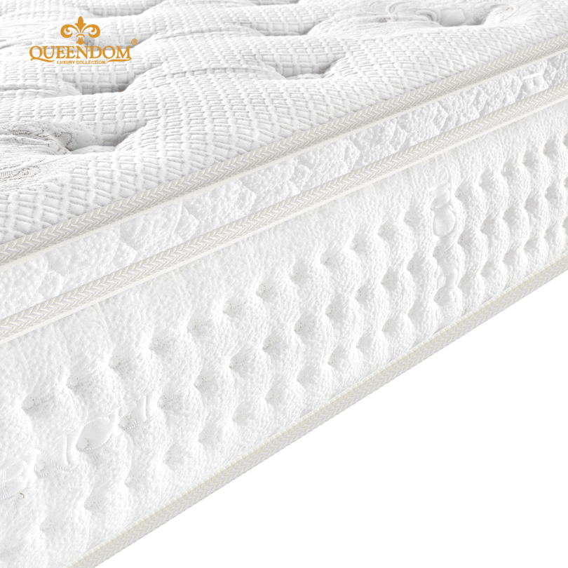 Custom Factory Supply King Queen Full Size Foam Pocket Spring Hotel Bed Mattress in a Box