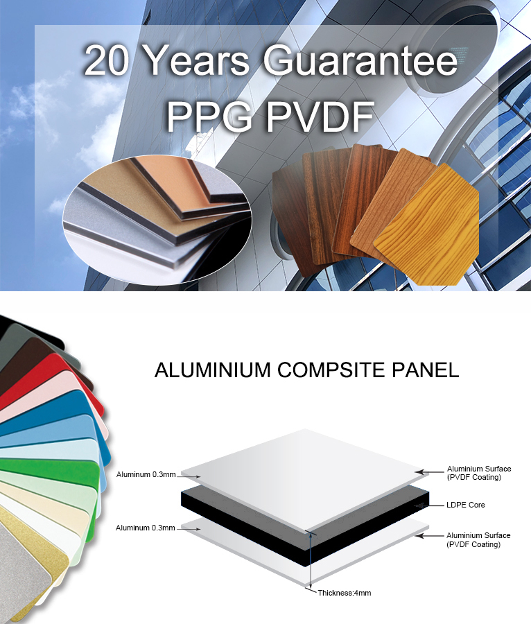 aluminum composite plate for wall facade decoration