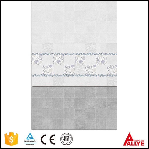China 30*60 white living room wall tiles, leaf design matt finish ceramic high quality wall tiles