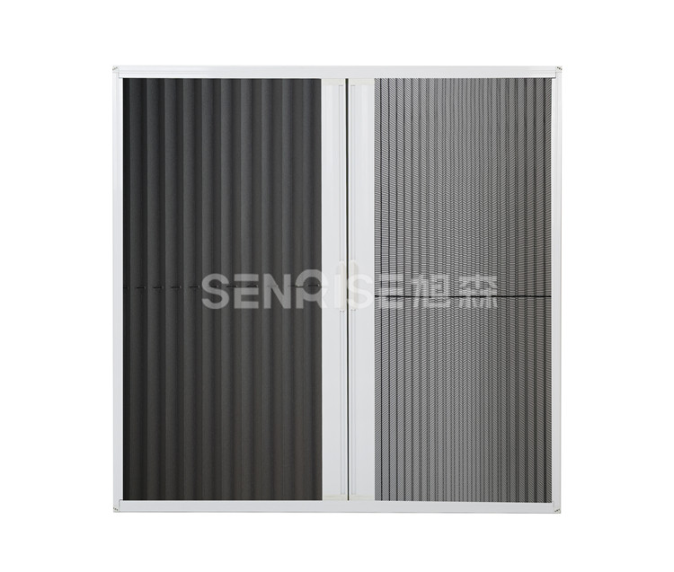 DIY Screen System wire mesh foldable screen aluminium pleated mosquito door