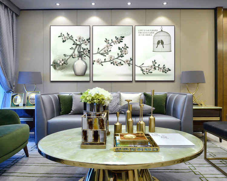 Indoor Garnish Design Image 3D Relief Lenticular Wall Painting