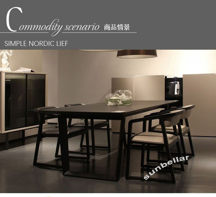 wholesale living room leather dining chair wooden  luxury armchair Nordic design for restaurant cafe shop