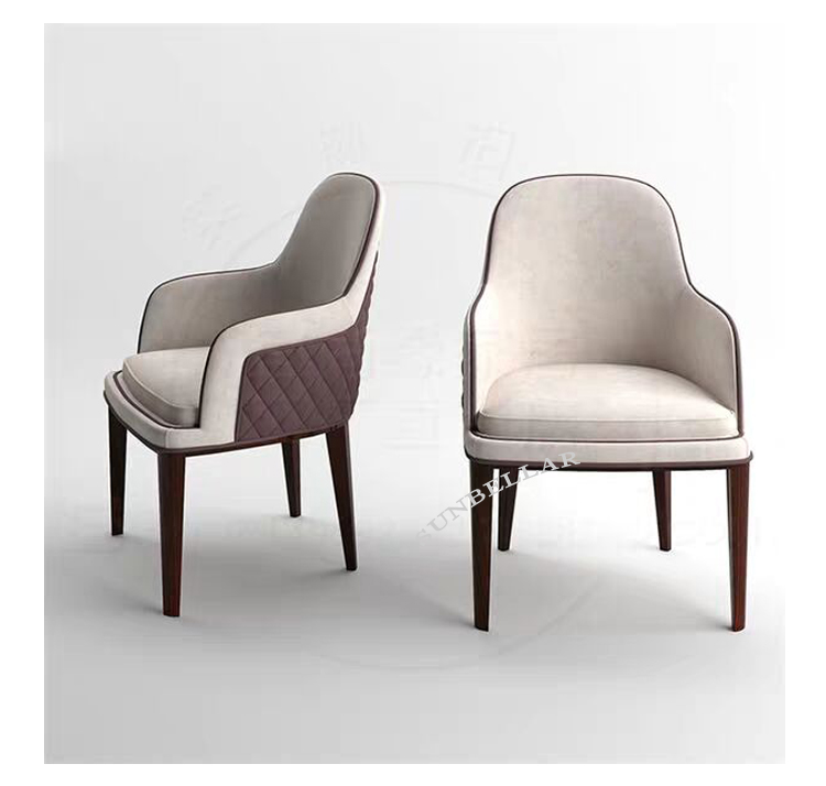 wood leather chair design modern dinning room furniture  wooden legs with gold cover dining chair