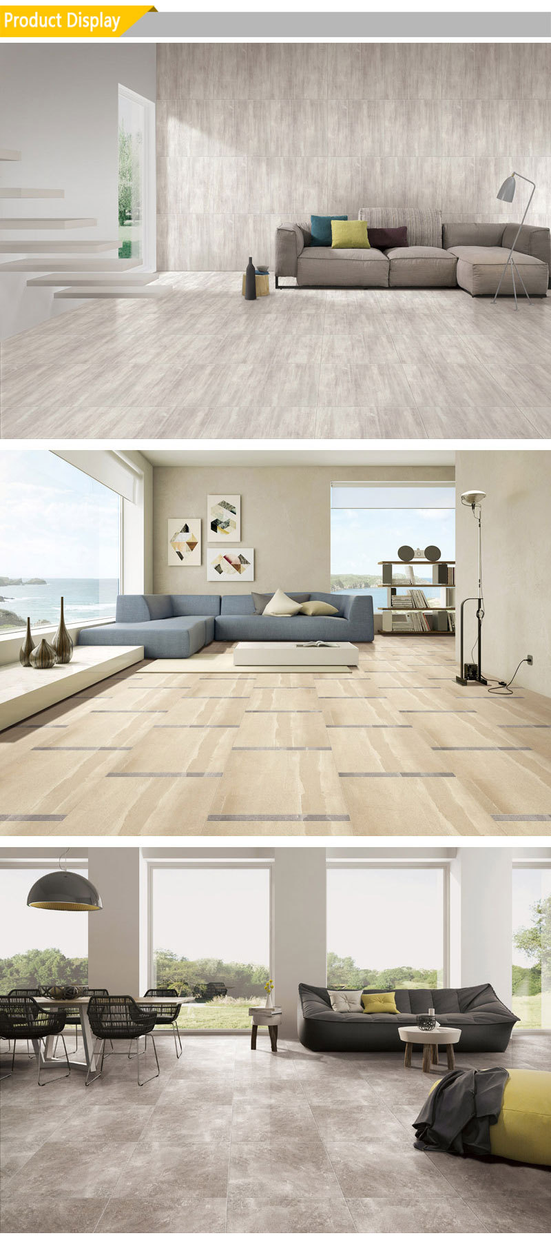 30x30/60X 60cm Matt Finish Non Slip Hotel Kitchen Glazed Porcelain Wall Tile