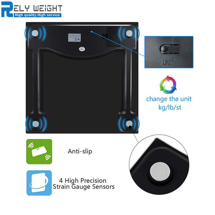 High Digital Weighing Scale High Accuracy Digital Bathroom Scale