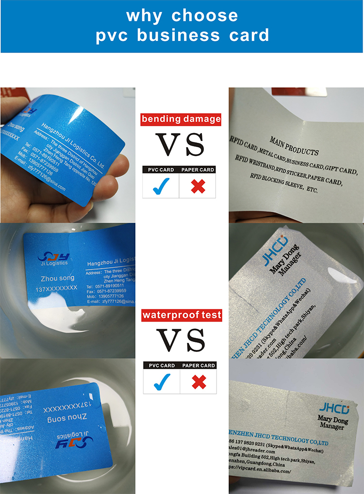 30 Mil Matte Frost Printing Plastic Membership Pvc Business Card With Spot Uv