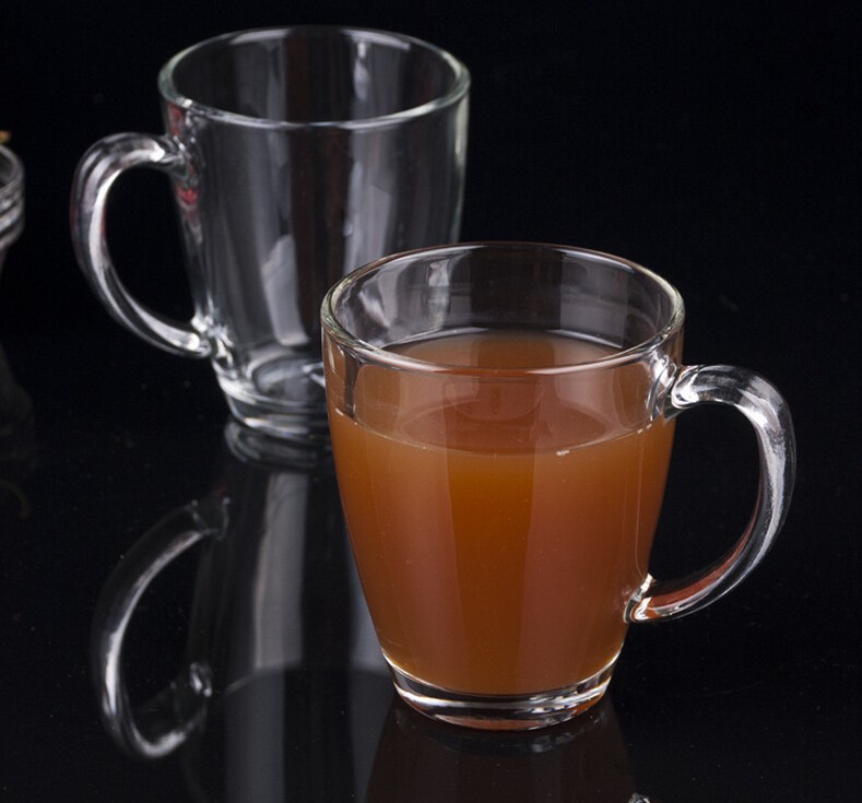 Machine press 12oz Clear Glass Coffee Latte Mug