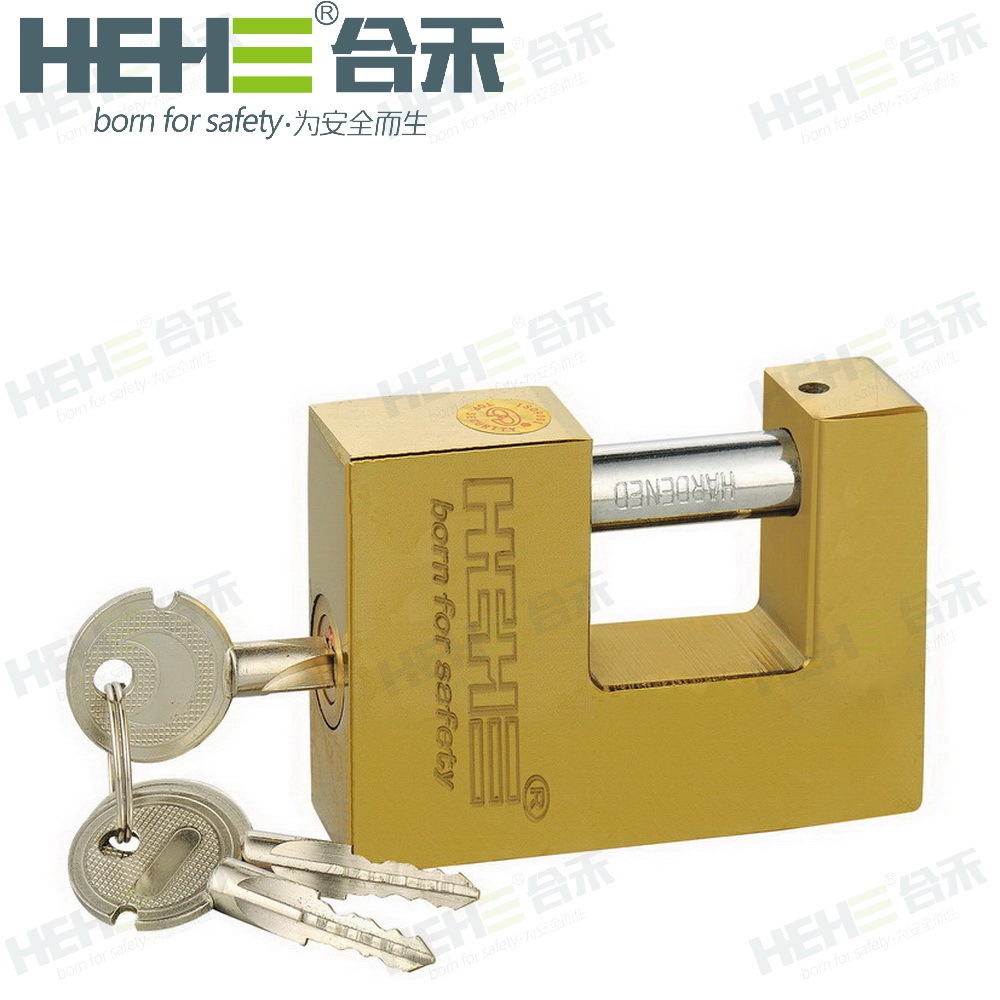 70mm 80mm 90mm 100mm Heavy Duty Nickel Plated rectangular Cross Key Iron Padlock