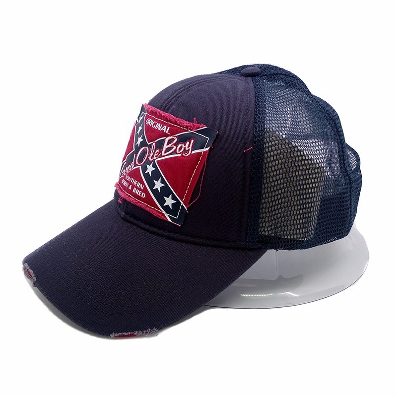 Factory supply trucker hats with mesh fabric washed baseball caps worn out hat