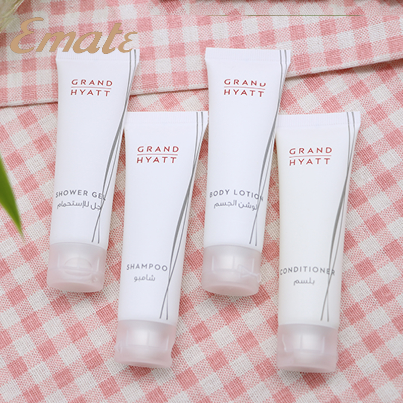 High quality Hotel shampoo and conditioner in white tube 30ml/hotel hair shampoo/hotel shower gel