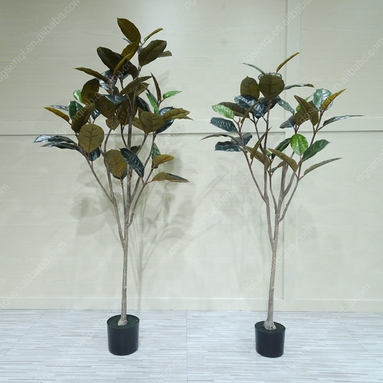 170cm Good Price Ficus Elastica Artificial Potted Lyrata Trees Decorative Faux Plant
