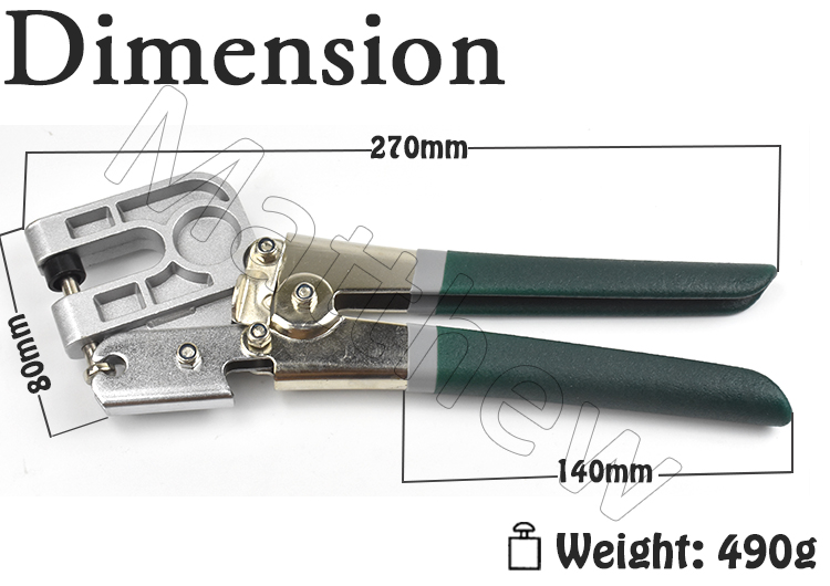 Manual Single Handle Stud Crimper Keel Clamp