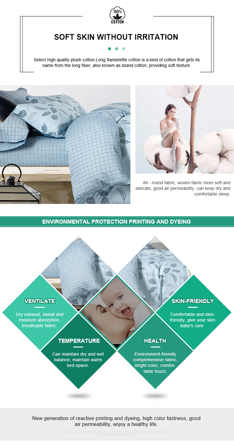 China newest bedsheets design 7 piece bedding set for bedroom