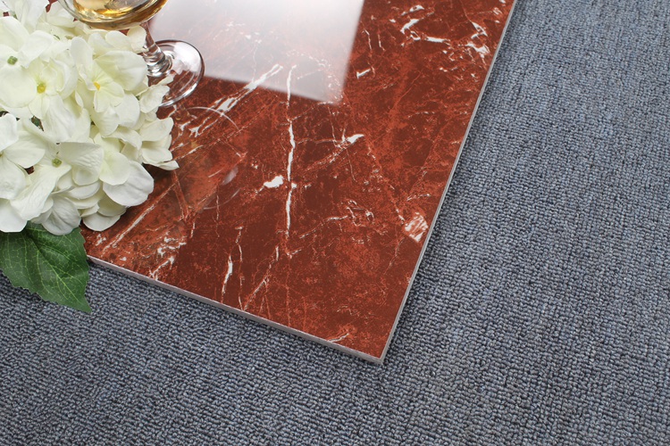 Iranian Tiles Cheap Modern Living Room Glazed Red Jade Marble Floor Tile