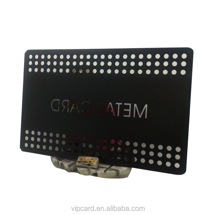 Custom Personalized Laser Cut Metal Business Card Name Card Vip Card
