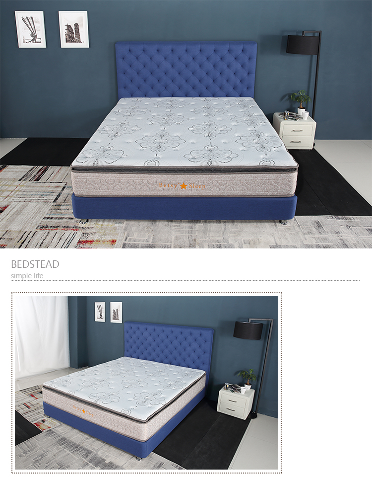 Bedroom Furniture Pocket Spring Mattress Wave Density Foam Customized Size Mattress
