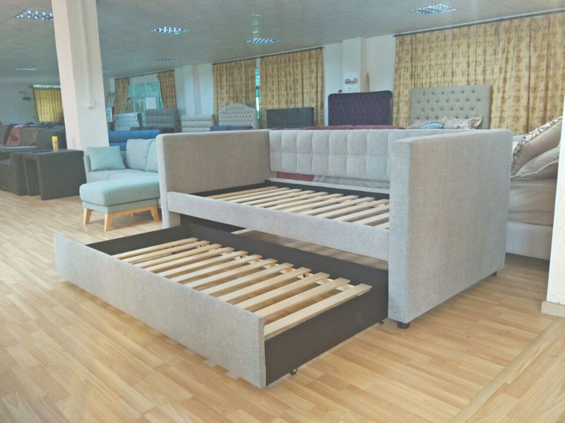 Free Sample Promotional Wholesale Children Bed Double Steps Bed Wood Optional